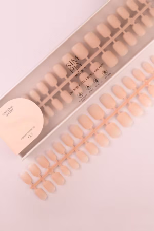 tips soft gel cuadrada redondeada corta pink sand Simply Musa 240 unidades