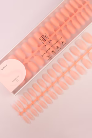 tips soft gel oval media coral pink Simply Musa 240 unidades